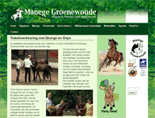 Tablet Screenshot of manege-groenewoude.nl